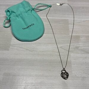 Tiffany & Co. Silver Heart Pendant Necklace